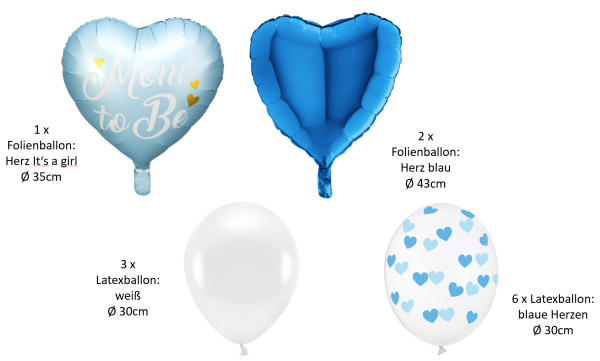 Geburt - SET - Junge: Mom to be - 12 Stk.